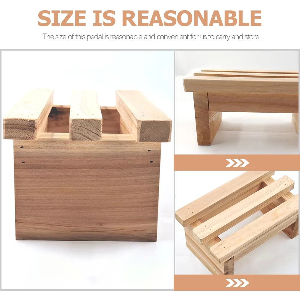 Tabouret bas en bois pour enfants, chaussure Proxy, repose-pieds pour enfants, piste de cuisine solide, banc de degrés HOWear, pot pour tout-petits