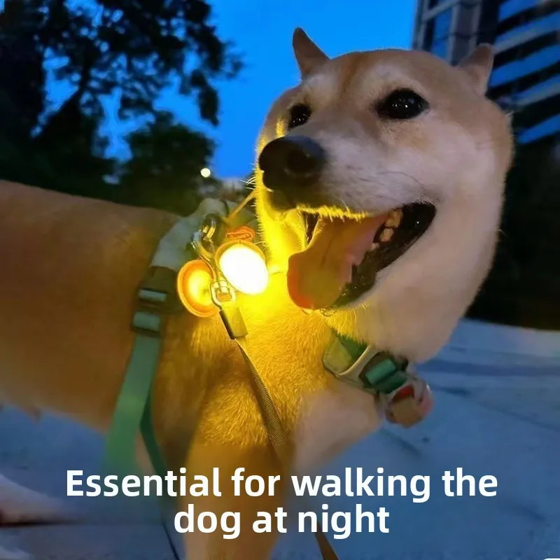 

Dogs travel at night to prevent getting lost, special luminous pendants for walking dogs, flash pendants, pet accessories tags