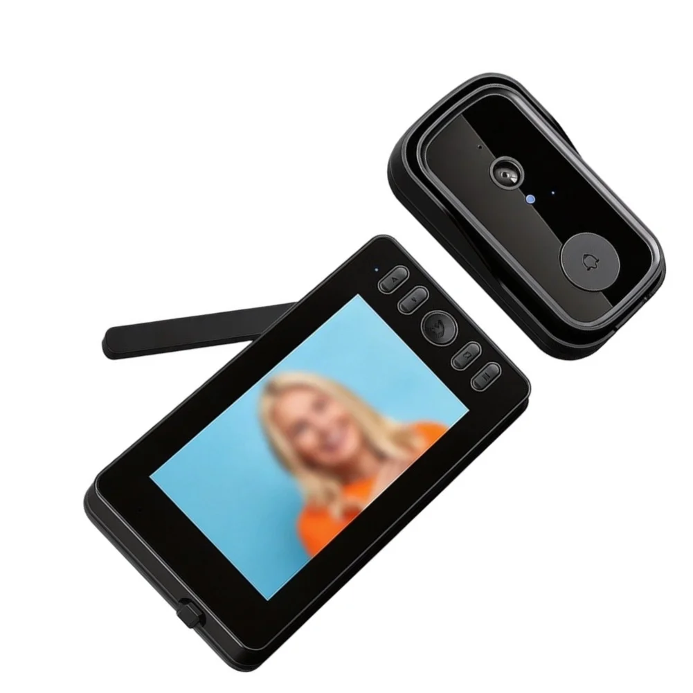 For Home Security Enhancement 4.3 Inch Monitor for Home Security System No App Required Viewing Minimal Blind Spots Coverage