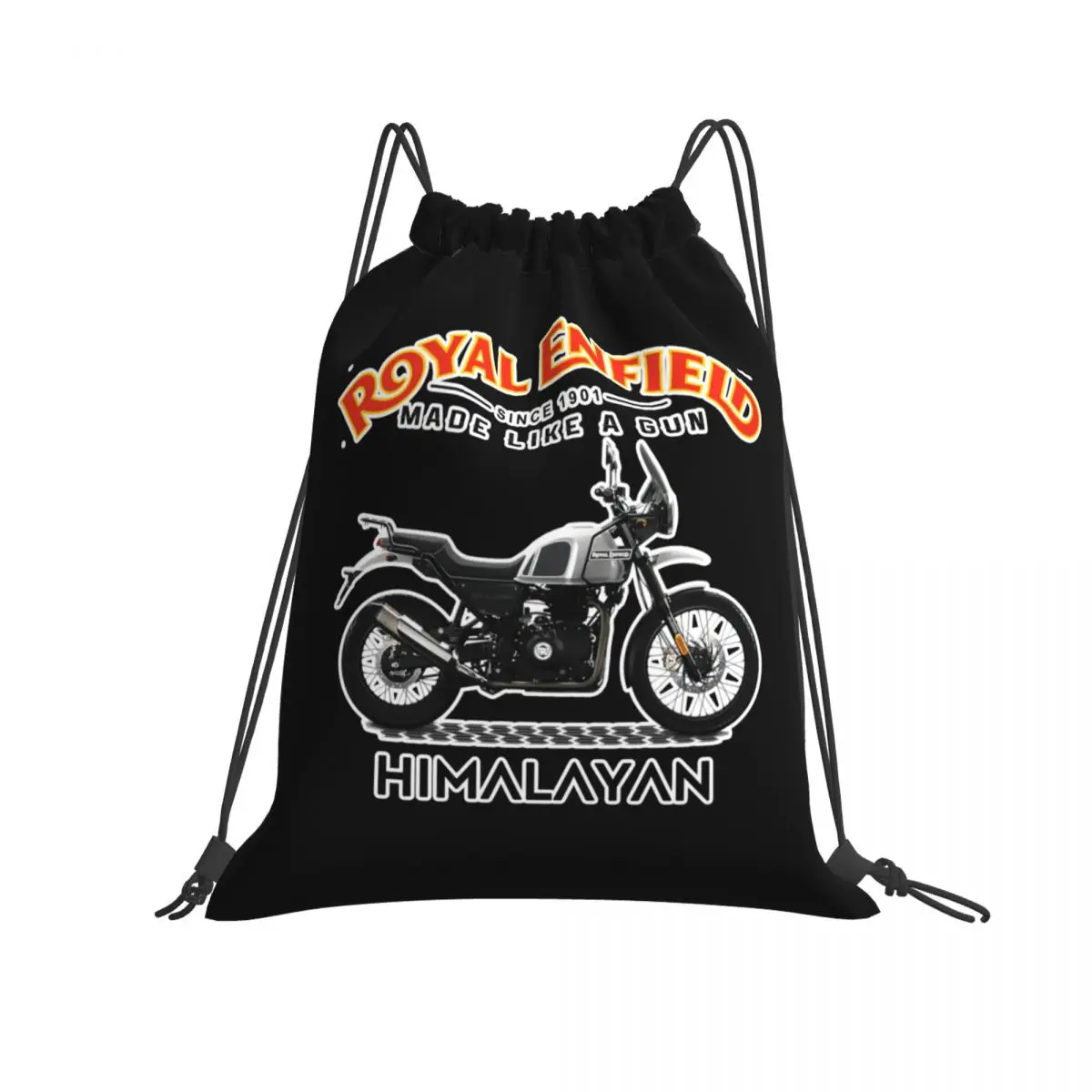 The Royal Enfield Himalayan Drawstring Bags Gym Bag Newest Portable Eco Friendly Outdoor Running