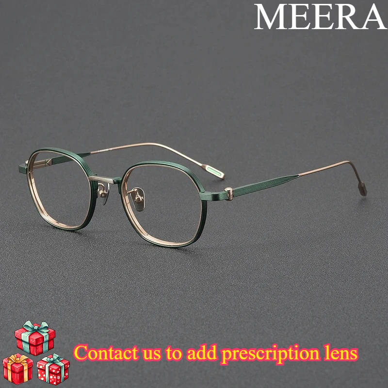 New Model Classic Large-sized Round Glasses Titanium Alloy Men's Eyeglass Frame Optical Eyeglass Frame