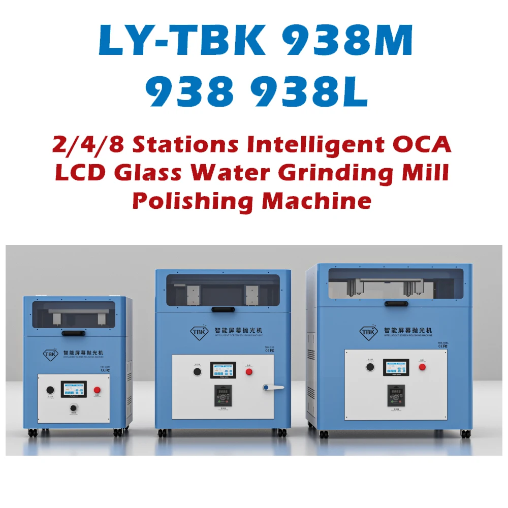 LY-TBK Glass Water Grinding Mill Polishing Machine 938M 938 938L 500W 750W 1000W for iPhone Samsung and Huawei LCD Screens