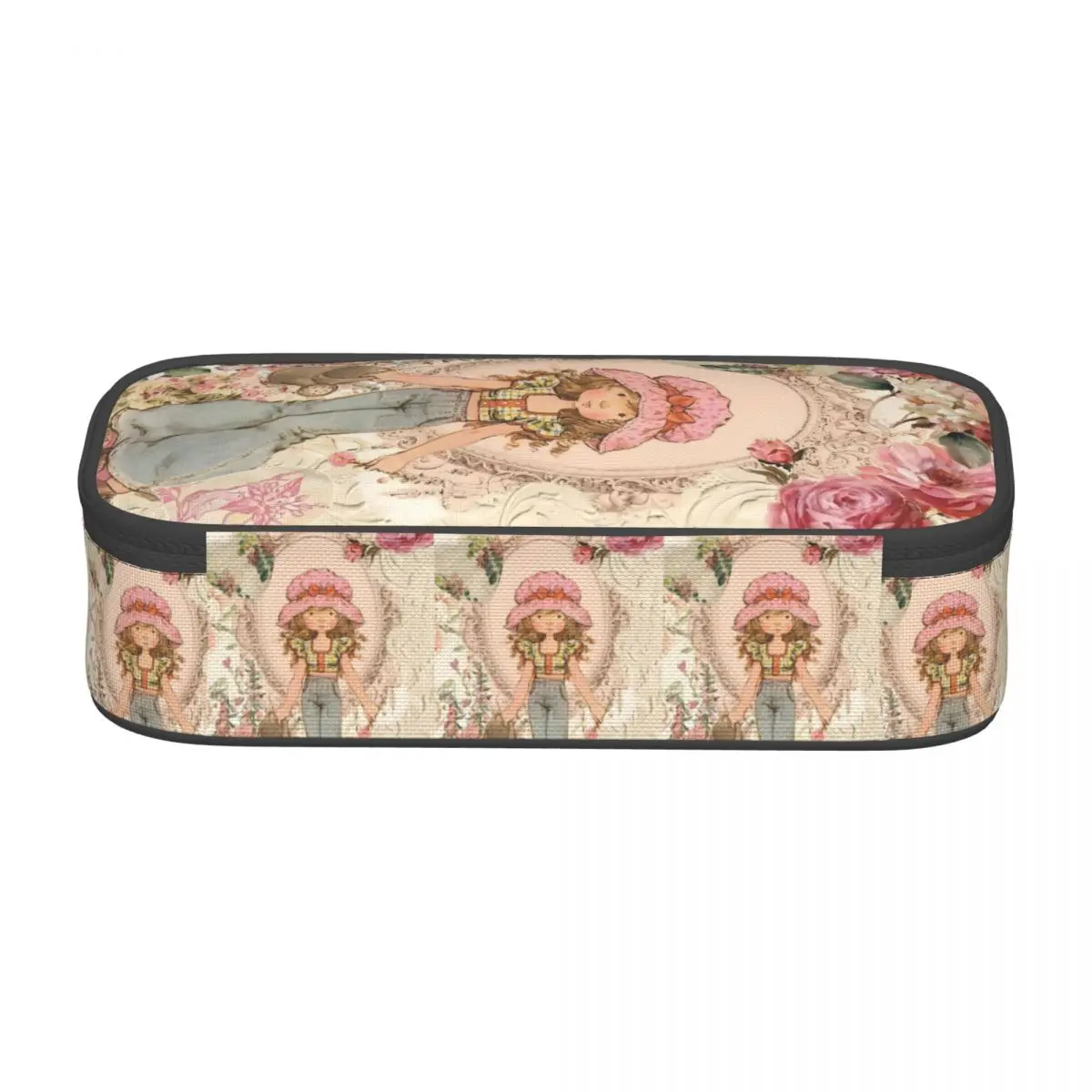 Custom Adorable Cute S-Sarahs K-Kays School Pencil Cases Boy Girl Big Capacity Cartoon Pencil Bag Pouch Students Stationery