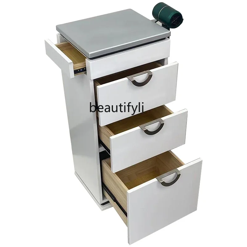 xx1Barber shop storage tool cabinet hairdressing paint single-sided multi-layer drawer locker