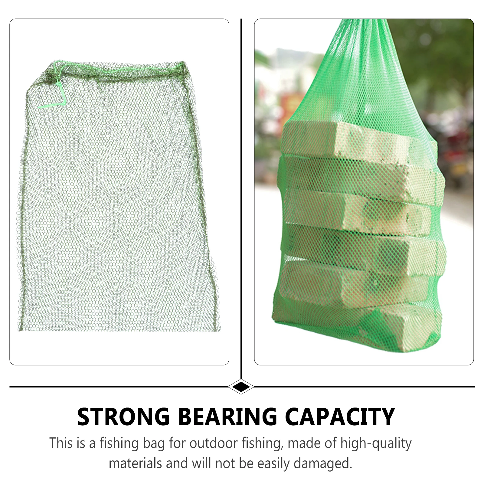 

3 Pcs Simple Adhesive Mesh Bag Child Fishnet Rubberized Cloth Small Bags Collection