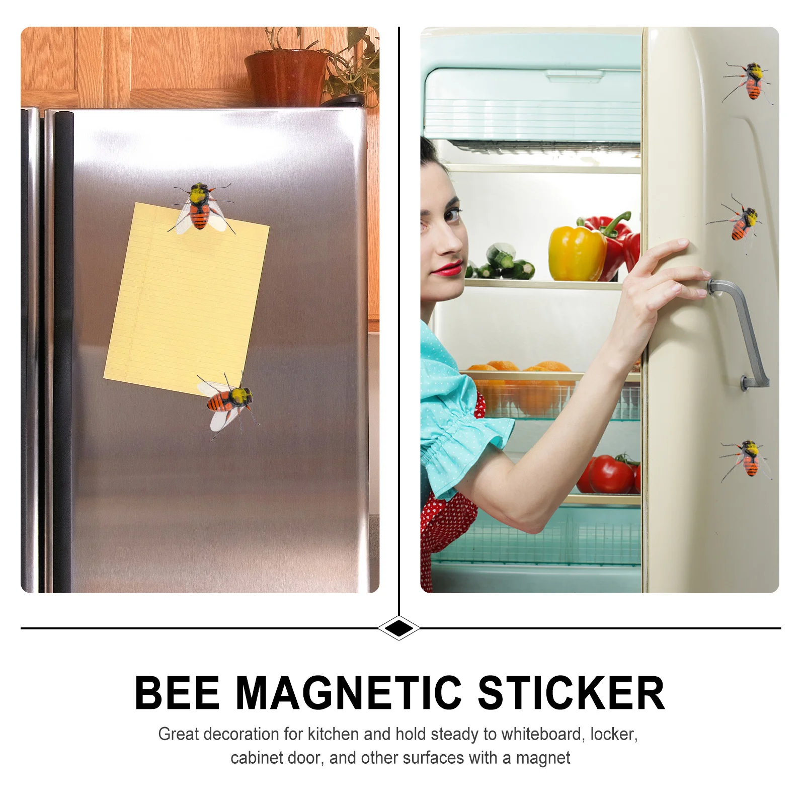 

10pcs Colorful Fridge Magnets For Home Decor Whiteboard Sticker Bee Teaching Refrigerator Magnetic Sticker Magnets