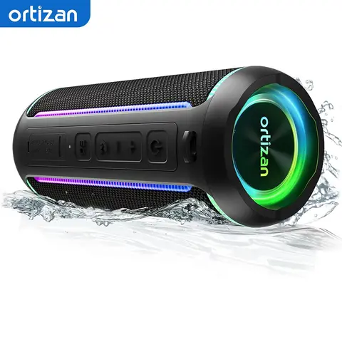 Ortizan X30 Portable Bluetooth Speakers Bass Boost 40W Powerful Wireless IPX7 Waterproof Speaker with 6600mAh Battery USB/TF/AUX