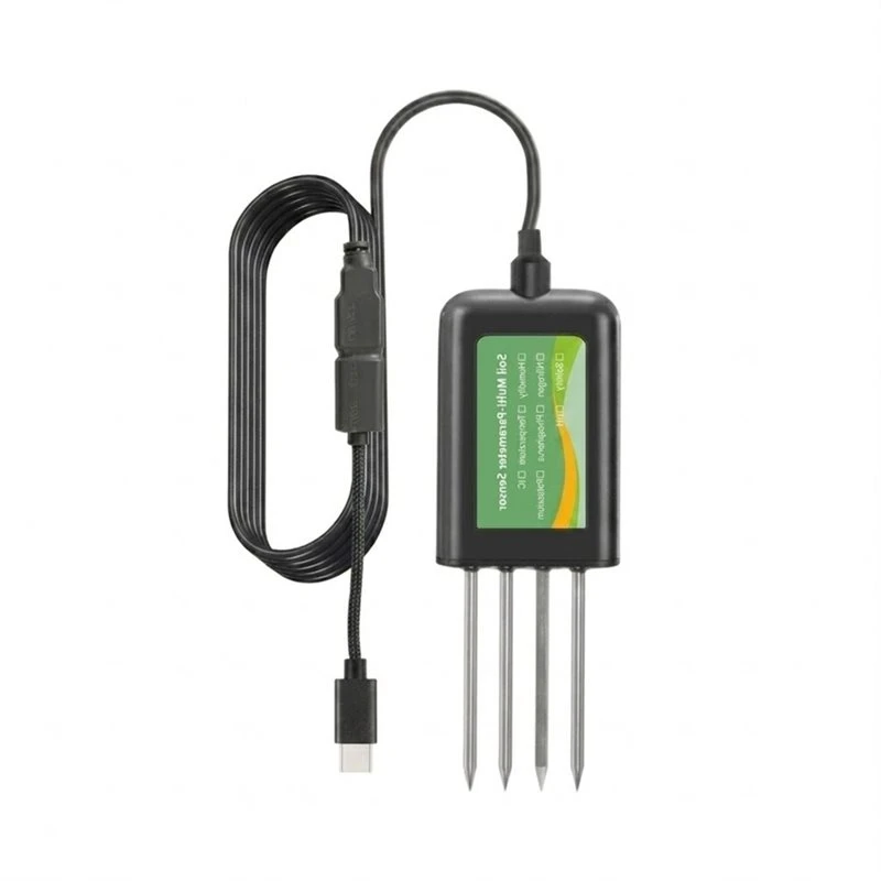 B62B-APP Data Logger Enabled 8 In 1 Smart Soil NPK Sensor EC Salinity Moisture Temp& PH Tester For Garden Agricultural Planting