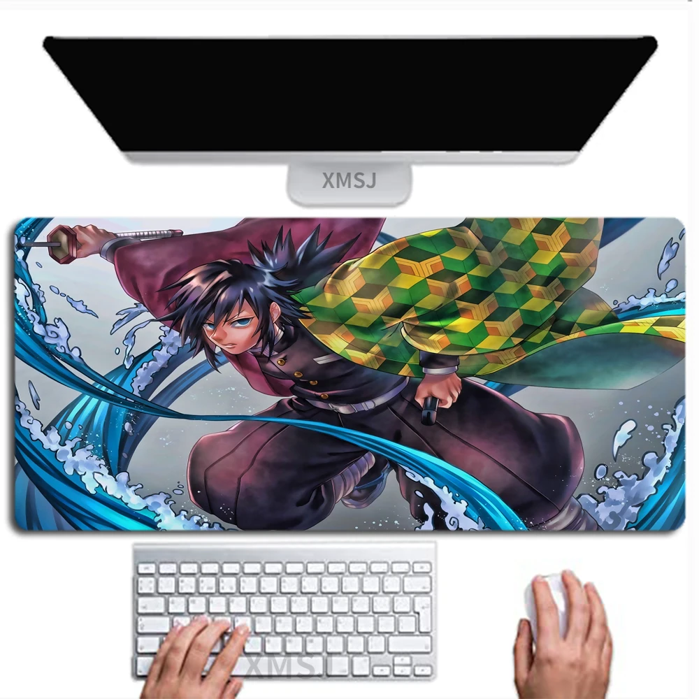 Demon Slayer Kimetsu No Yaiba Anime Mouse Pad XXL Laptop Gaming Mouse Pad Gaming Accessories Keyboard Gamer Japanese Mat Carpet