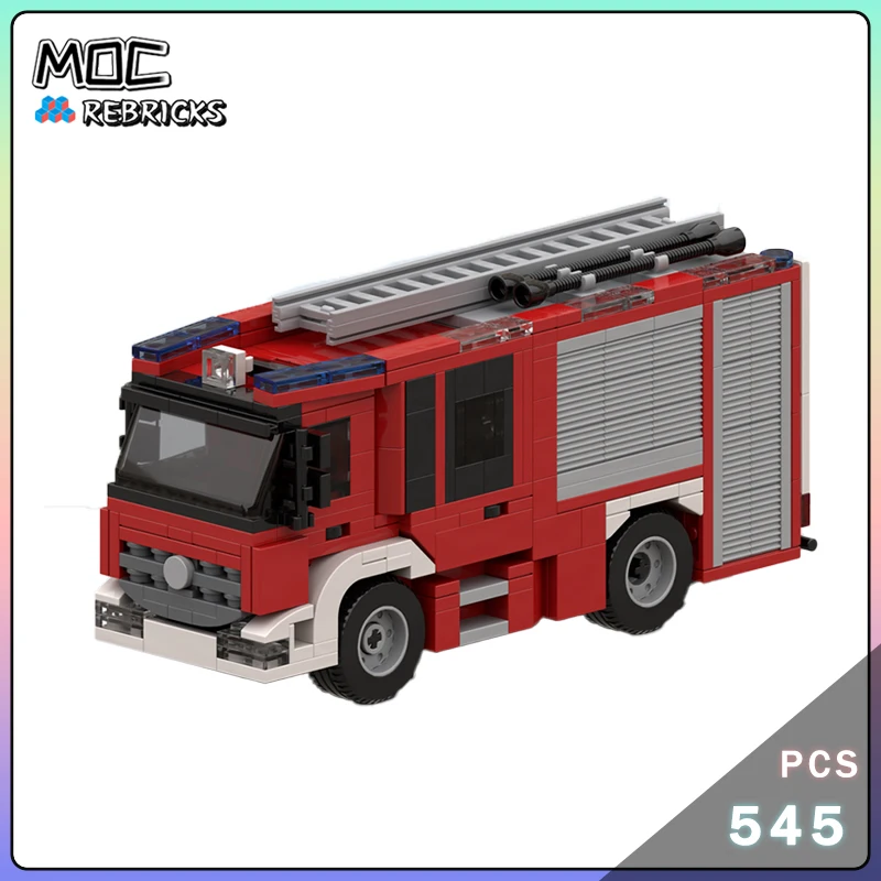 Serie City Originalità MOC Fuoco Motore Building Block Parti Kit modello Assemblaggio fai-da-te Mattoni senior Display Giocattoli Regali di compleanno