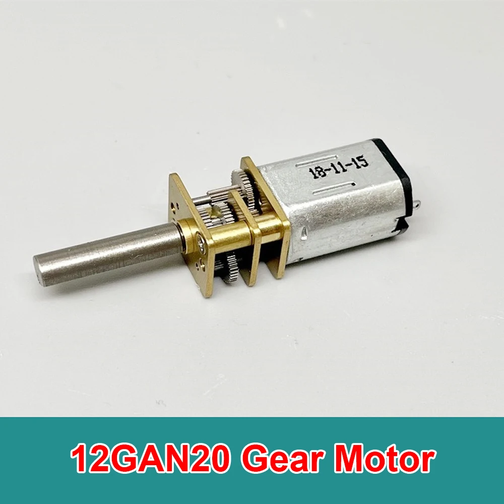 Mini N20 Gear Motor 16mm Long Shaft Gear Reducer Motor DC 3V 5V 6V 152RPM Slow Speed Large Torque Gear Motor Robot Car Model