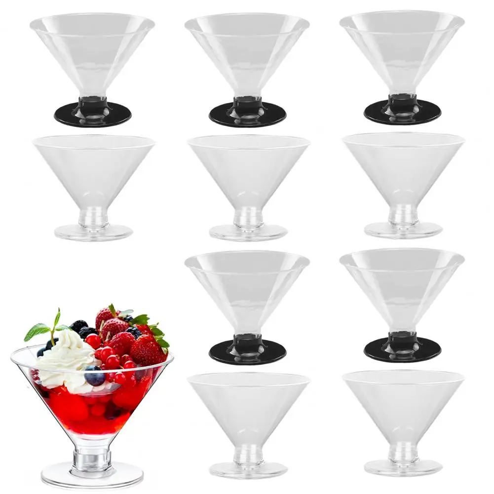 Disposable Plastic Martini Cups Martini Plastic Cups for Wedding Disposable Martini Glasses Set for Parties for Cocktails