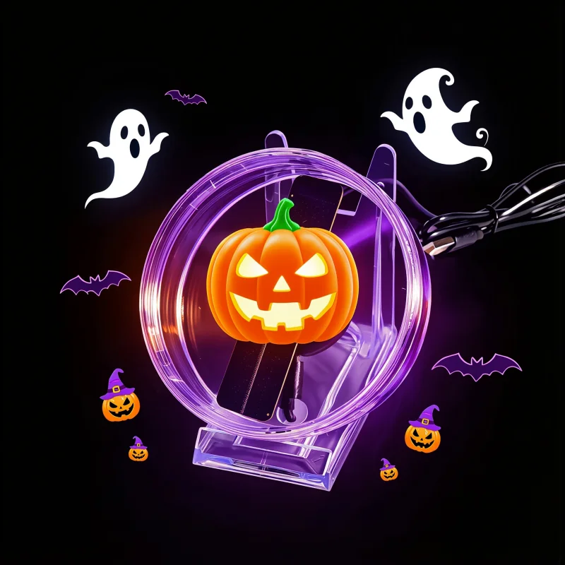 12cm 3D Hologram Fan Projector LED Advertising Display with Bluetooth Audio Remote for Home Party Christmas Gift Decoration
