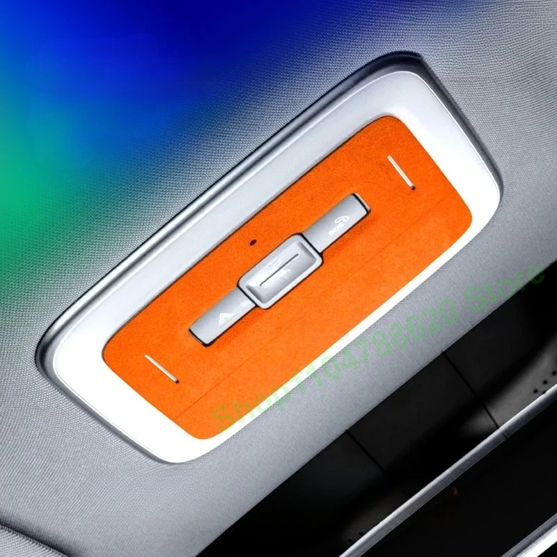 

For Zeekr 7X Alcantara Car Reading Lamp Decorative Stickers Interior Accessories Protective Tape