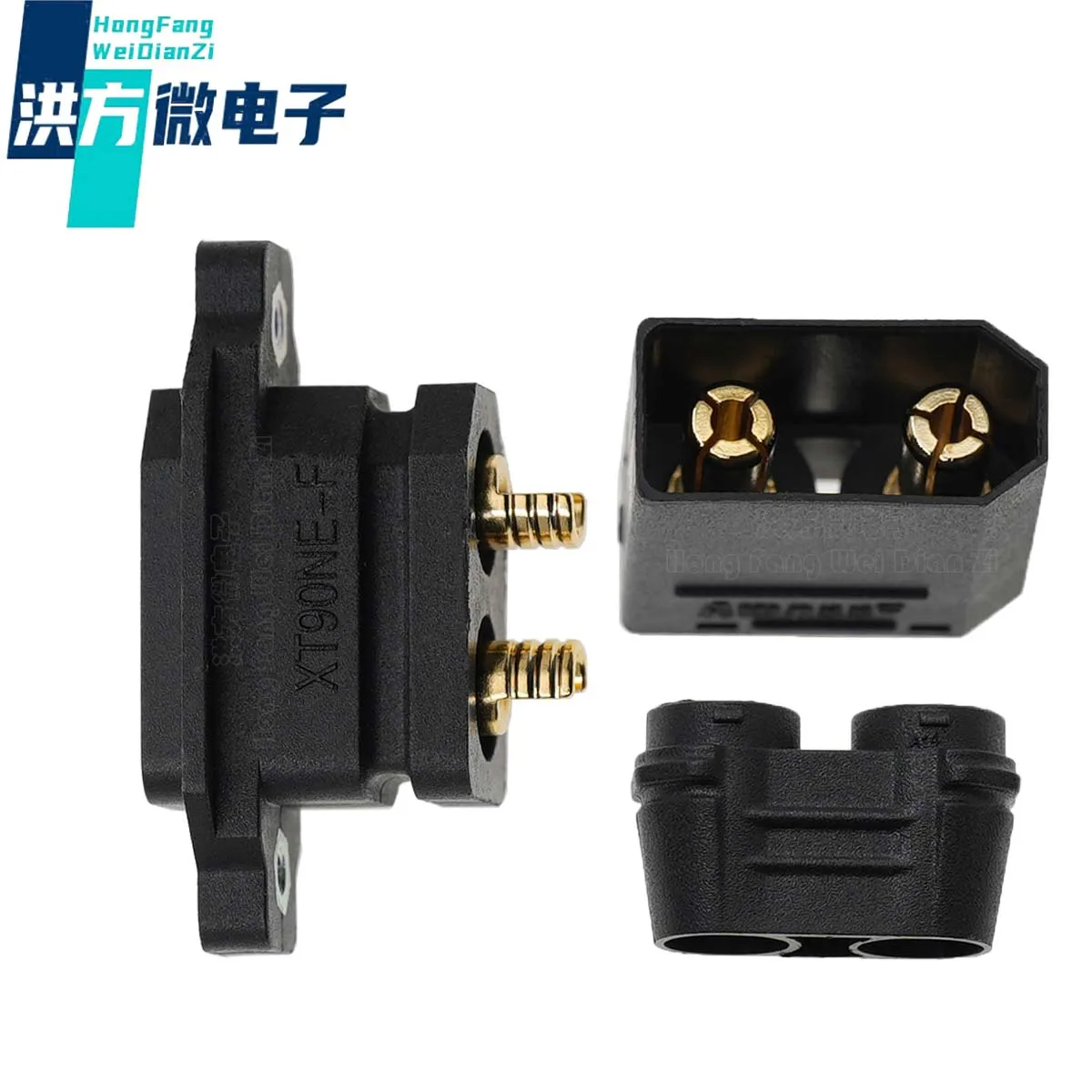 5PCS 새로운 원본 XT90H XT90NE AMASS XT90H-F XT90H-M XT90NE-F XT90NE-M 커넥터 플러그 검정색 남성 여성 XT90 PA6 IP40 UL94 V0