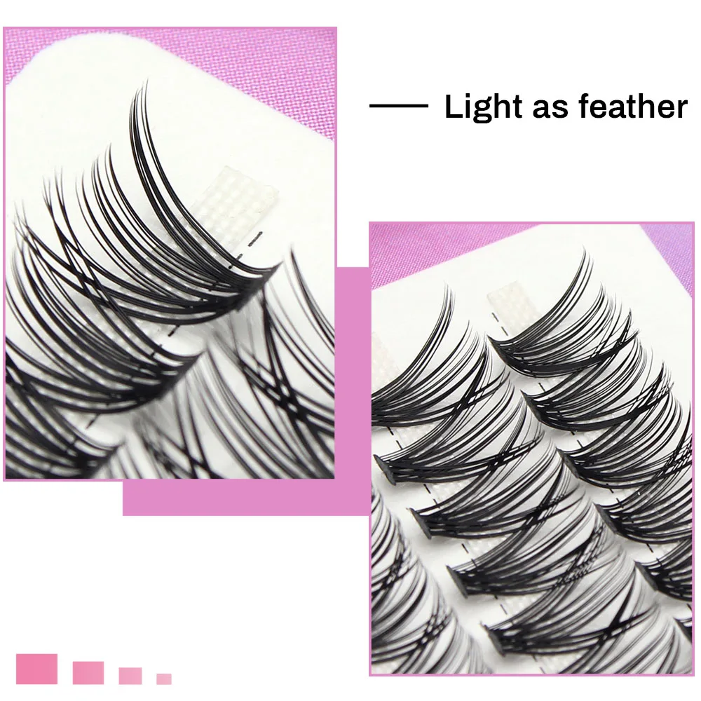 Mond lilie profession elle 20d 30d Einzel cluster Nerz Wimpern Verlängerung 3d Volumen effekt natürliche weiche Make-up Pfropfen Faux Wimpern – Detail 14