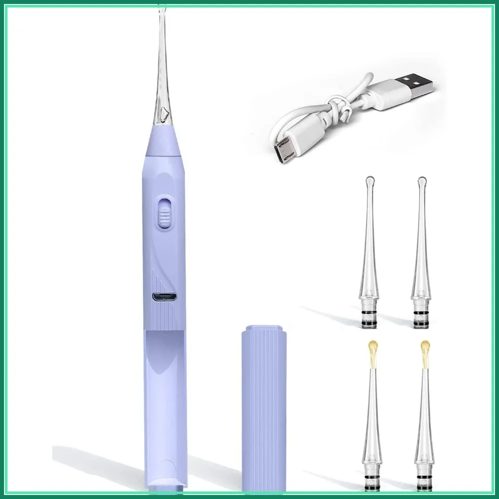 

Ear Wax Removal Tool with Light for Kids & Adults, Rechargeable LED Ear Cleaner with Storage Space, Purple