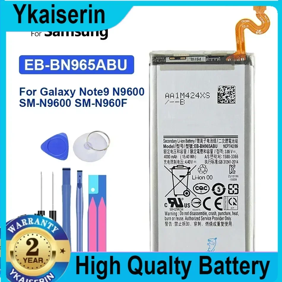 

Сменный аккумулятор EB-BN965ABU для Samsung Galaxy Note 9 SM-N9600 N960F N960U N960N N960W 4000 мАч Аккумулятор + инструменты