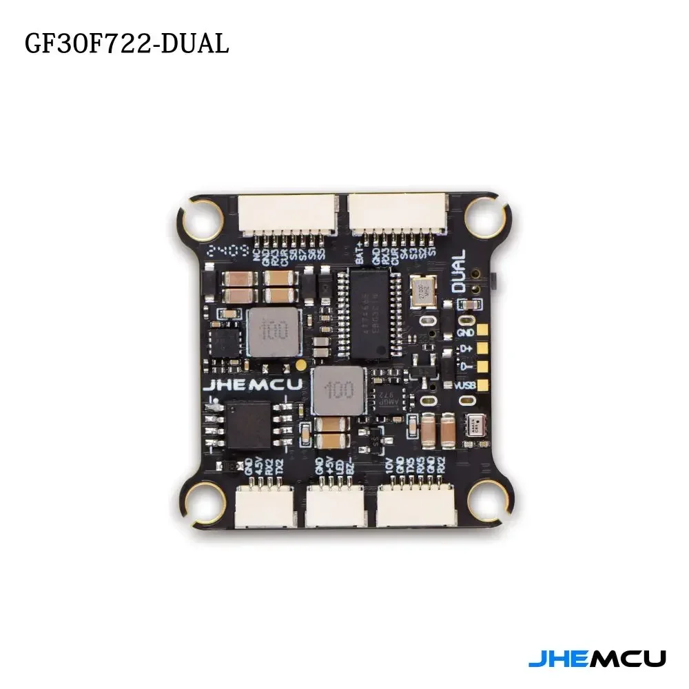 Controlador de vuelo JHEMCU GF30F722-Dual F722 doble BEC doble giroscopio 3-6S Lipo 30,5*30,5mm para Dron de estilo libre RC FPV