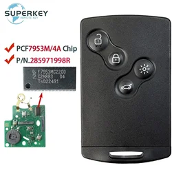 Super key für Renault Clio IV Captur 433 4a Chip MHz Keyless Smart Card Key 285971998r