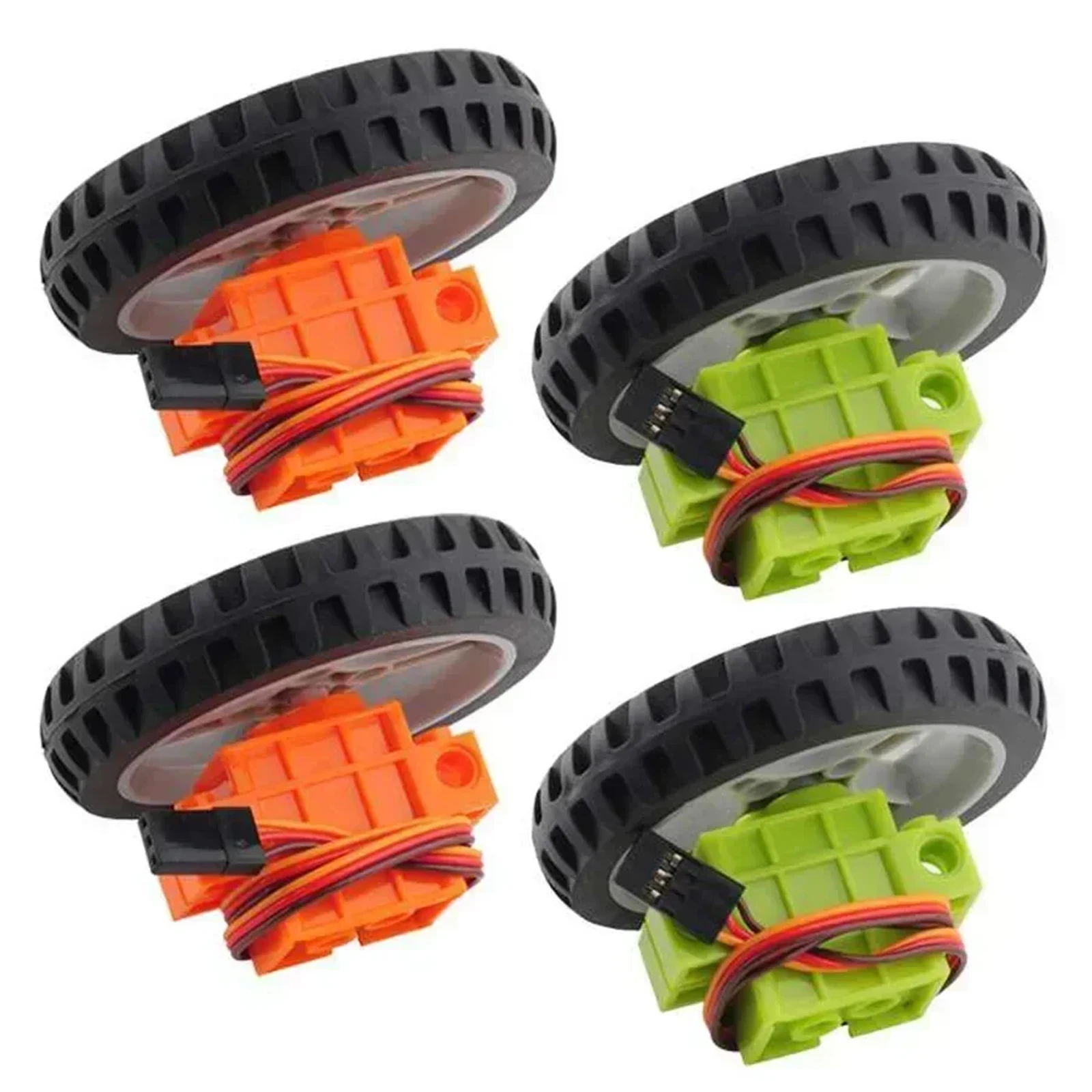 

4Pcs Geekservo 360° Programmable Servo Motor for Legoeds Building Bricks & Micro:bit with PWM Control