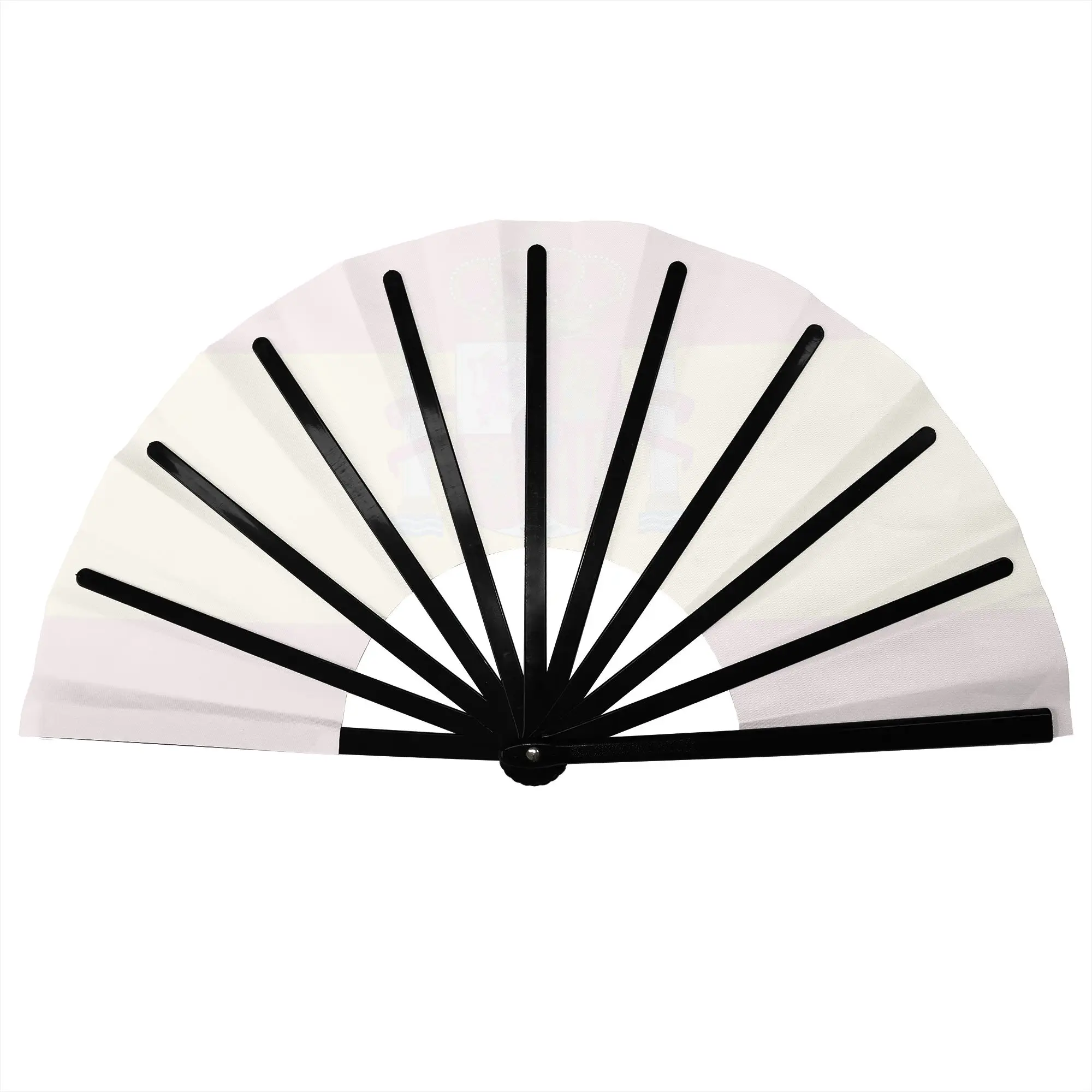 Flag Of Spains Heart Traditional Folding Fan Oriental Spanish Proud High-Quality Polyester Fans Gift Classic Decorative Hand Fan