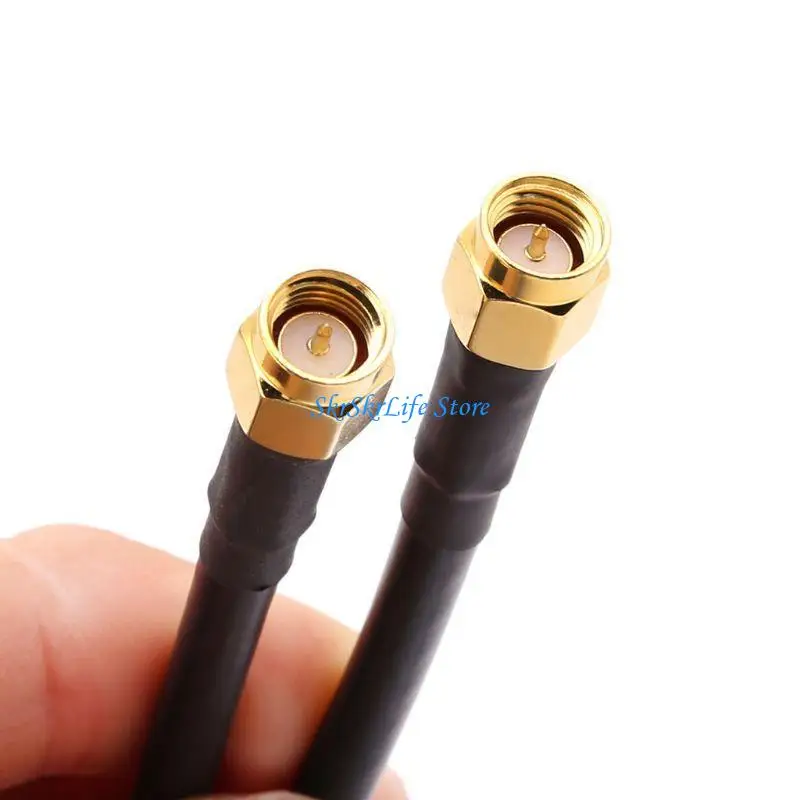 E65E SMA Male To SMA Male RG58 Pigtail Cable 50cm Low-loss Antenna Cables