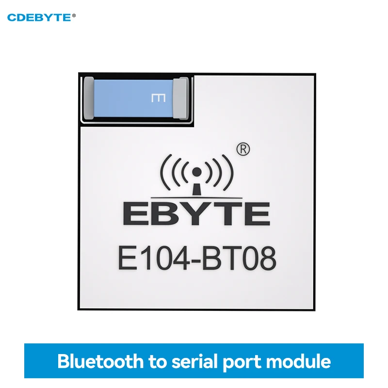 

4PCS BLE5.1 Bluetooth To Serial Port Module UART E104-BT08 Ceramic Antenna Low Power Mac Address Master Slave Small Size Beacon