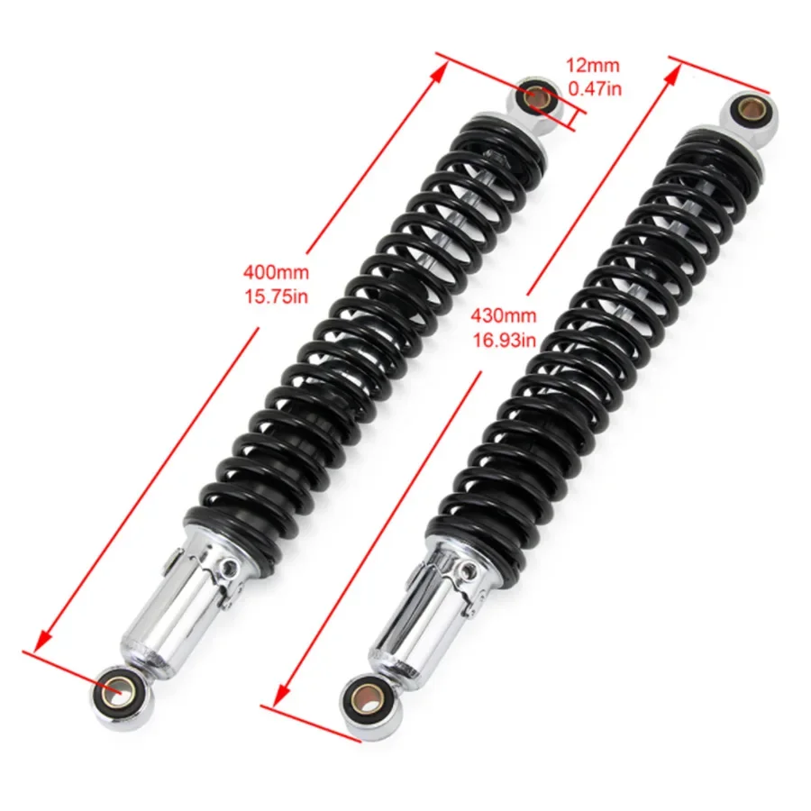 Motorcycle 400mm Rear Suspension Damper Shock Absorber For Honda XL 185 XL 125S Benly Off-Road Dirt Bike Scooter ATV Quad