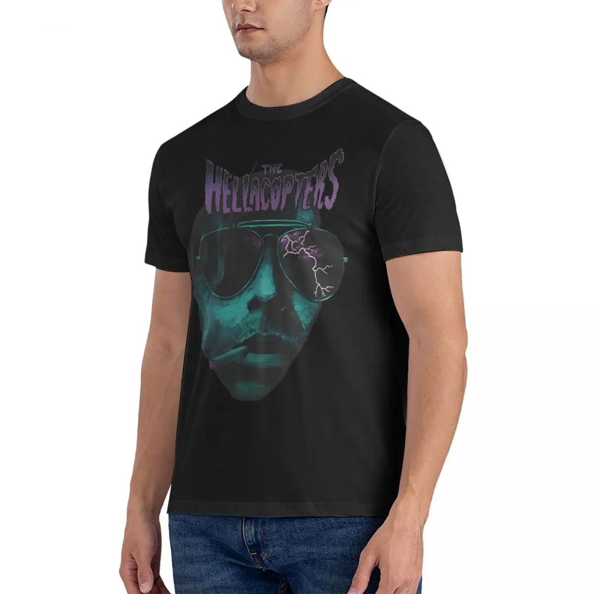 Eyes Of Oblivion Shirt T Shirt Men 100% Cotton Cool T-Shirt Crewneck Hellacopters Tees Short Sleeve Clothing Birthday Present