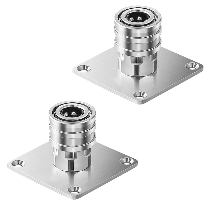 

Pressure Washer Foam Cannon Holder, 1/4Inch Quick Connect Automatic Foam Cannon Mount, Stainless Steel Pressure Easy To Use 4PCS
