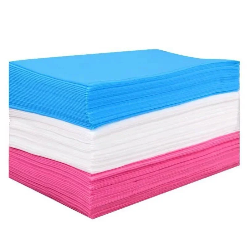 100pcs/pack Disposable Bed Sheet SMS Fabric Thin Type Massage Table Bed Cover for Beauty Salon Portable Travel Hotel Sheet