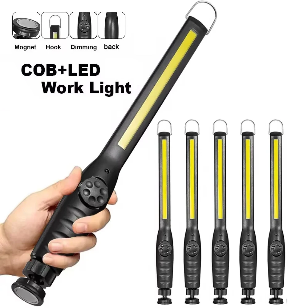 COB Portable LED Work Lights Cordless Magnetic LED Work Lamp Inspection Lights for Home, Car Repair, Emergency, Garage