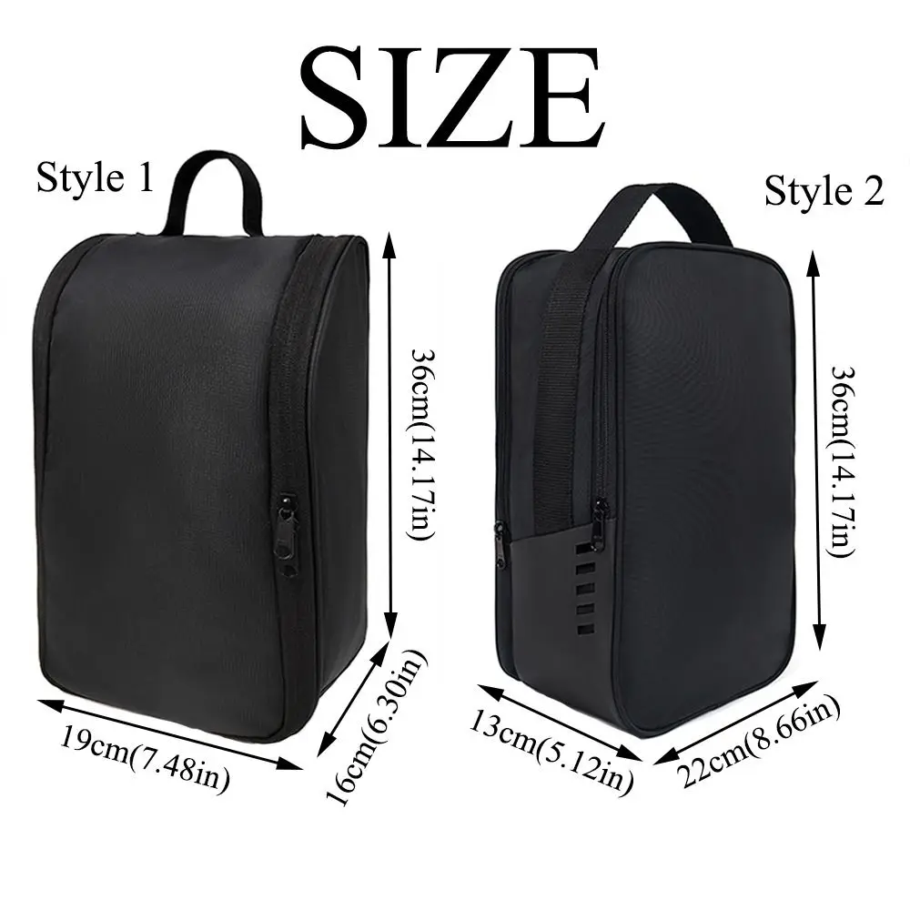Large Capacity Shoe Storage Bags Portable Black Travel Storage Case Foldable Breathable Shoes Organizer Travel Accessories