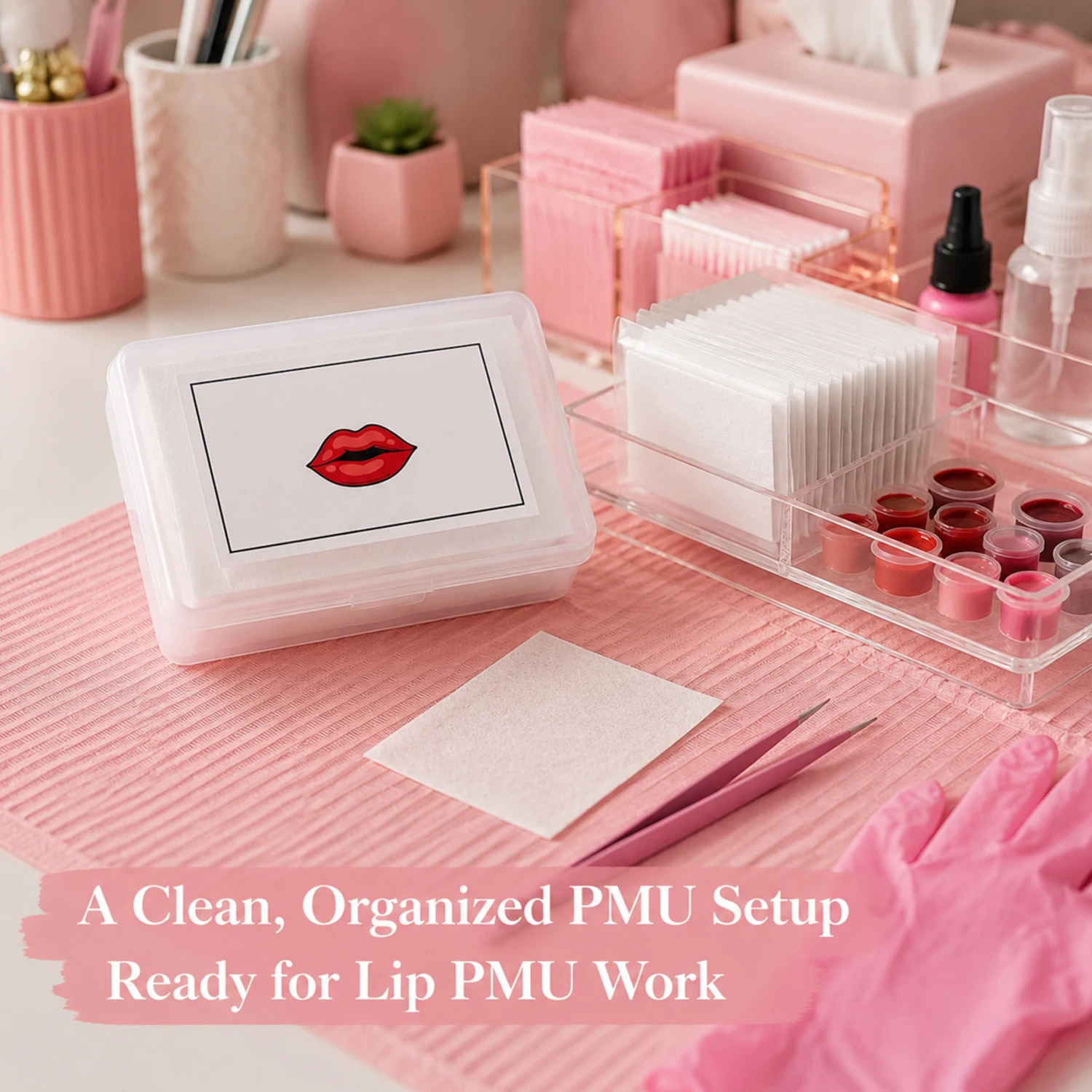Disposable Lip Barrier Pads 30Pcs Waterproof Isolation Cushion Soft Fiber Cotton For Lip Blush Permanent Makeup PMU Artist Salon