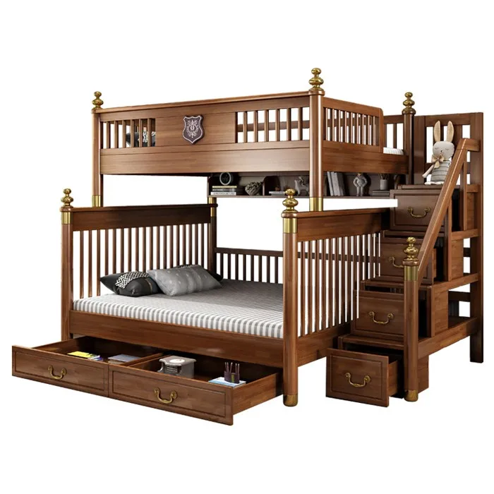 

New Chinese children's bed Full solid wood bunk other and child Boys bunk bed