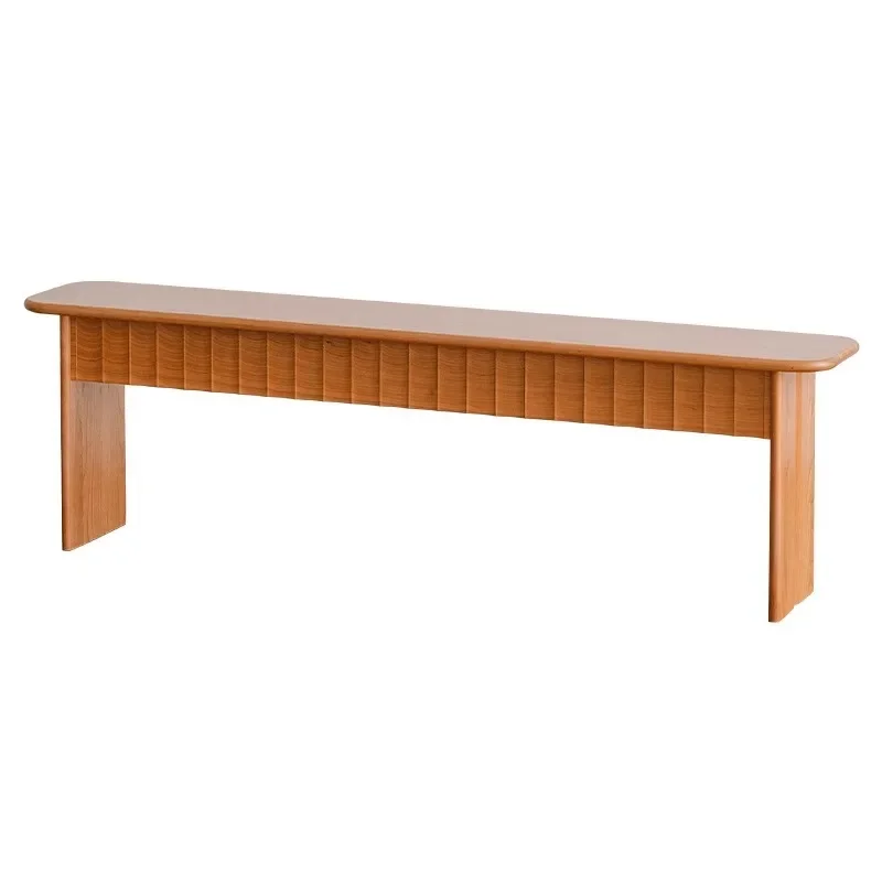 

Japanese Solid Wood Bench Log Long Bed End Household Nordic Restaurant Long Bench