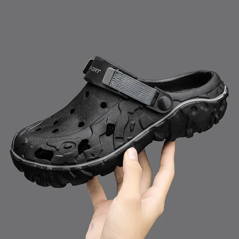 40-47 Summer Men Sandals Hot sell Outdoor Garden Clogs Hole Shoes Male Casual Shoes Water Shoes Comfort Home Soft Slippers