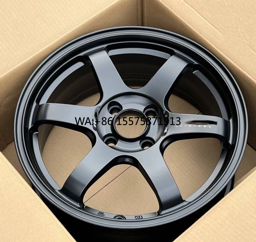 

For Flow Forming 4x100 4x114.3 16 17 Inch Volk Racing Te37 Black for Honda Civic Fit Suzuki Swift Mazda 233 Golf Jdm Car Wheels