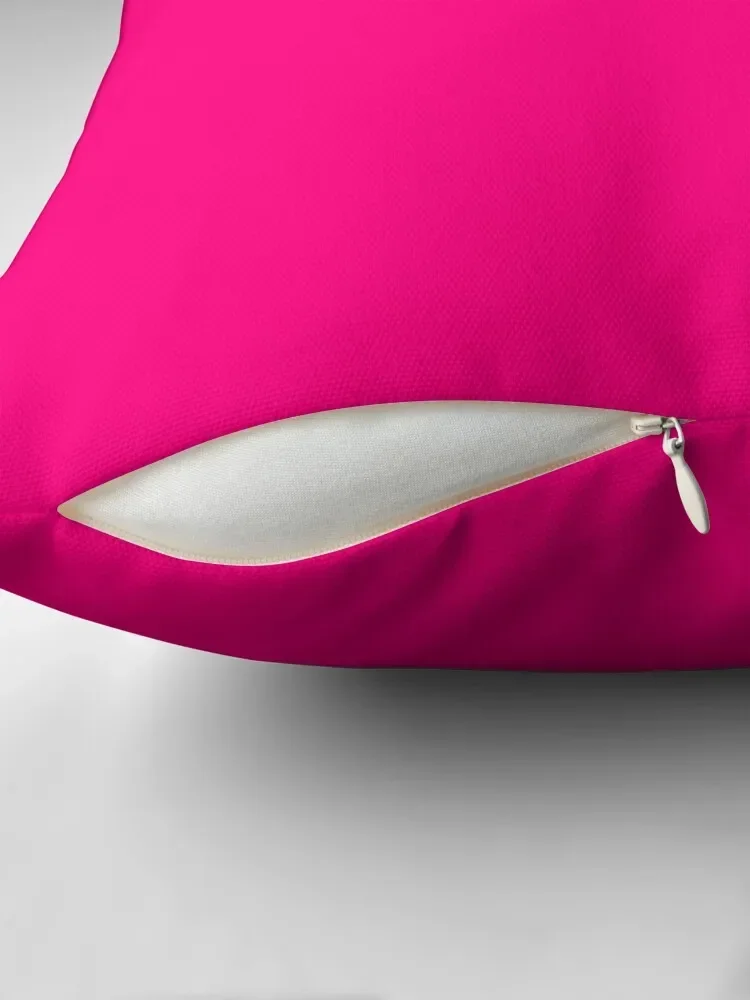 PLAIN SOLID Bright PINK -100 Bright PINK SHADES ON OZCUSHIONS ON ALL PRODUCTS Throw Pillow Christmas Pillow Pillow