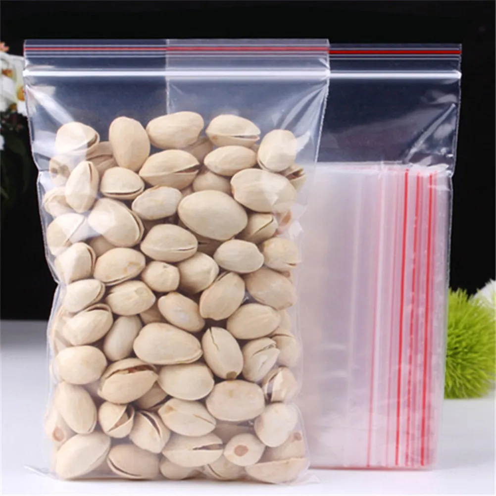 500Pcs Self Sealing Clear Plastic Storage Bags 5x7cm Food Grade Resealable Pouches for Beads Buttons Jewellery Nuts