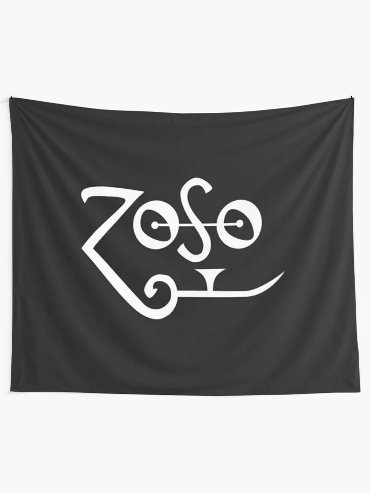 Jimmy Page T-ShirtJimmy Page Zoso Logo Tapestry Wall Mural Tapestry Funny