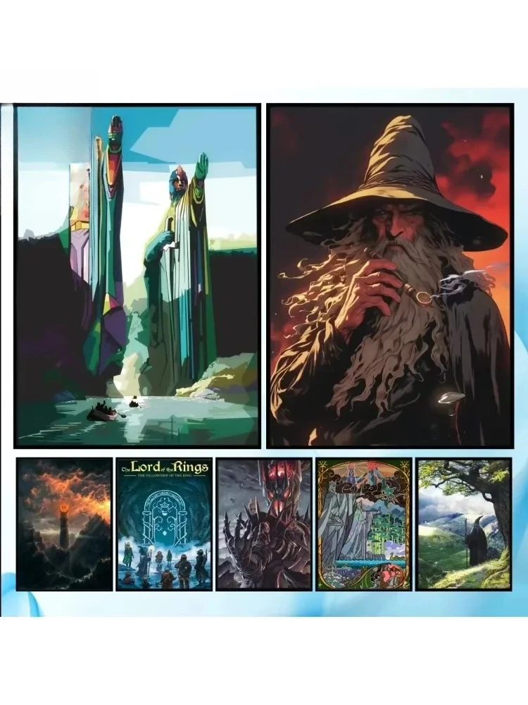Oil Painting By Numbers The Lord of the Rings wall art home living room bedroom bar aesthetic decoration Frameless