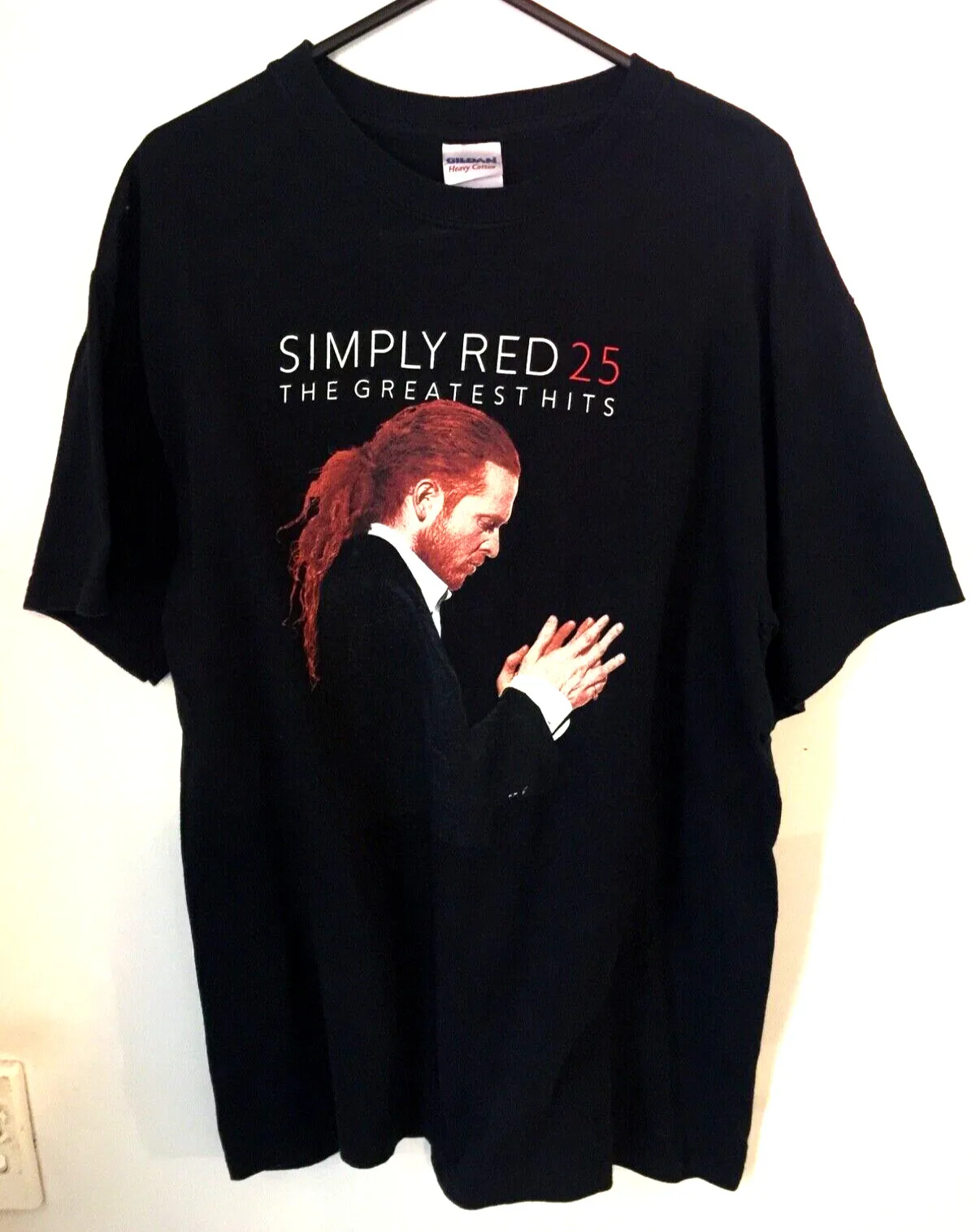 Simply Red T-Shirt World Tour 2009, Greatest Hits, Tour Date’s On Back Size M