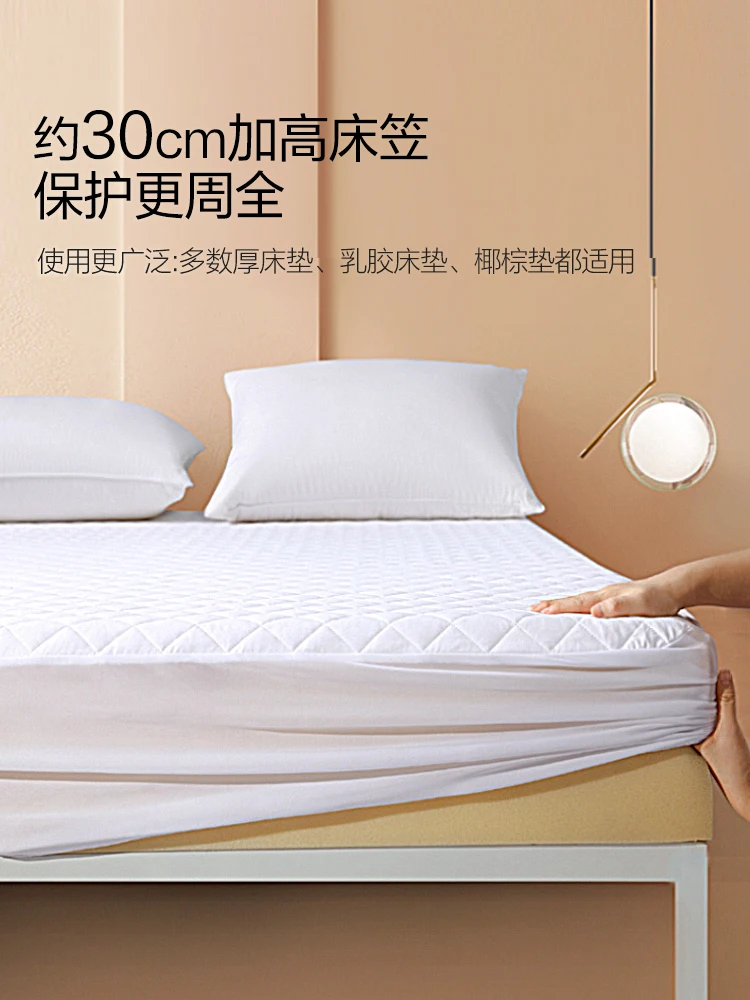 Home Textile Fitted Sheet One-Piece Waterproof Bedspread Mattress Protective Cover Dustproof Mattress Cover Bedspread