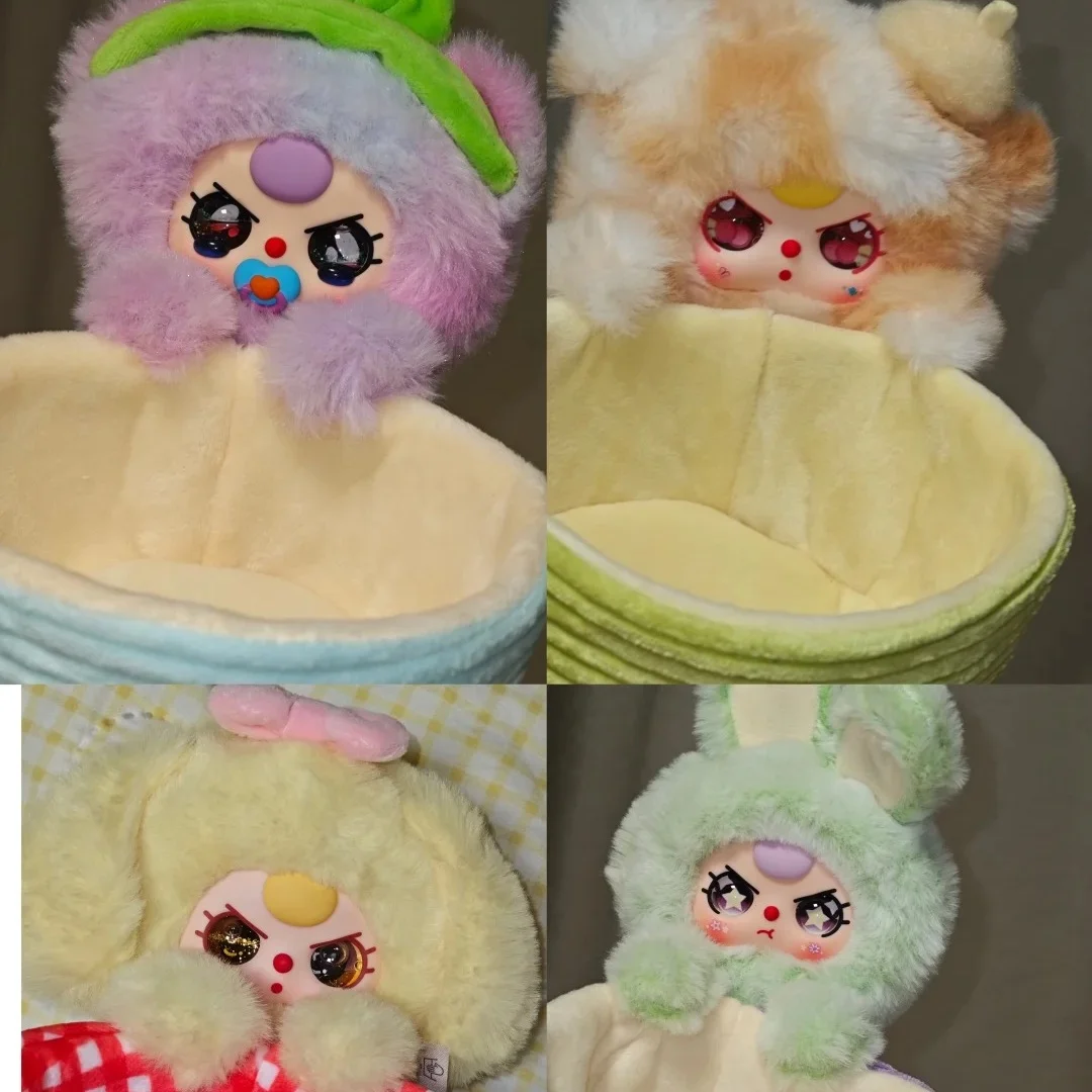 Baby Three новая плюшевая корзина для хранения кукол, официальная глухая коробка, разные настольные органайзеры, украшение для подарка, отправка друзьям