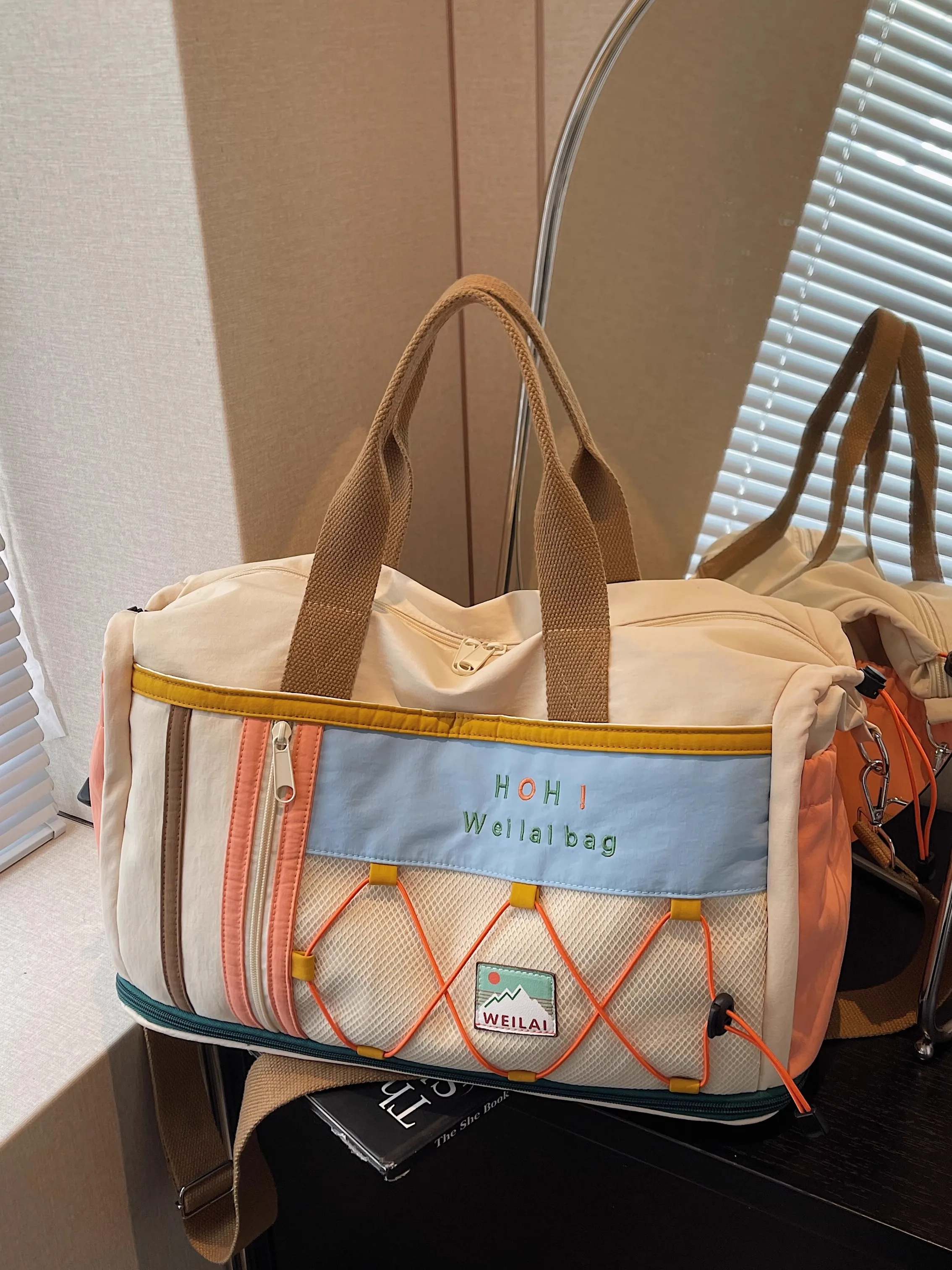 女性用トラベルバッグ-大容量-クロスボディハンドバッグ-配送用収納バッグ-アウトドアフィットネスバッグ-軽量ポータブルスーツケース