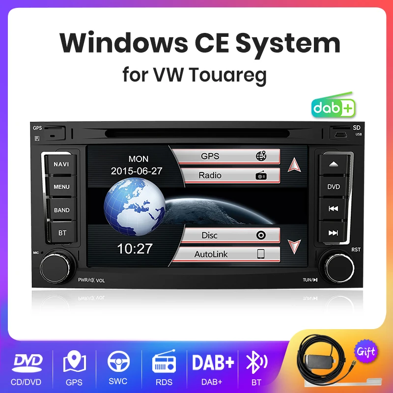 AWESAFE For VW Volkswagen Touareg Transporter T5 Multivan Car Radio Multimedia Navigation 7inch 2 din Autoradio Stereo DVD RDS D