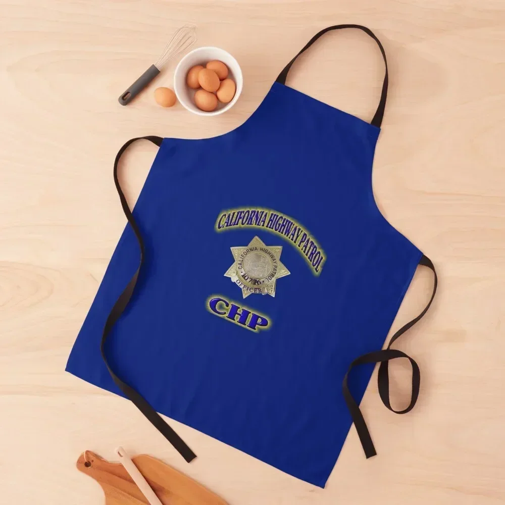 

California Highway Patrol Apron Restaurant Kitchen Equipment Cooking for women halloween carpenter Apron