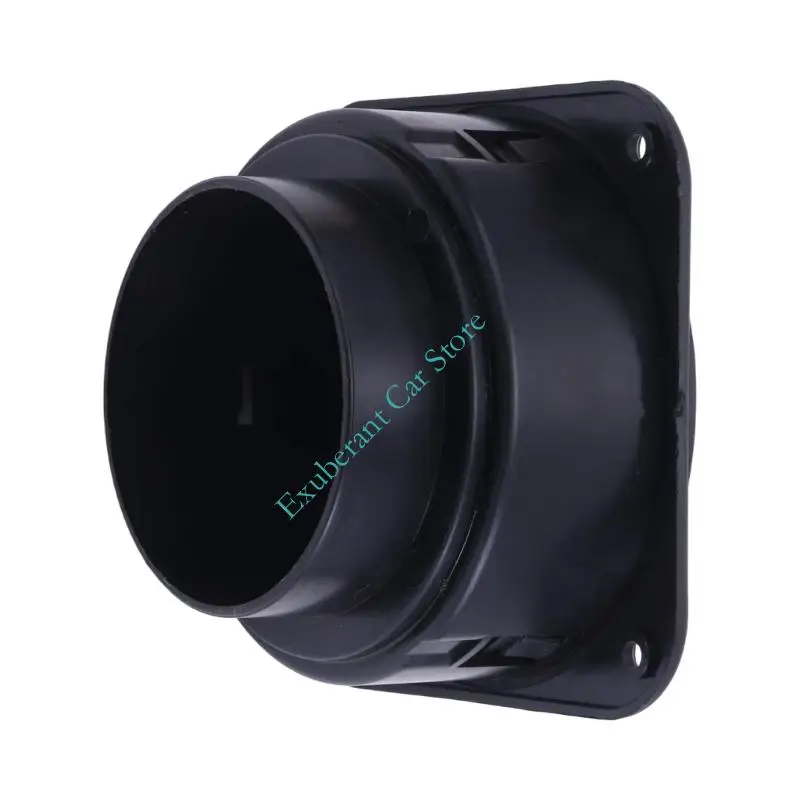 75mm Parking Heater Air Vent with Rotating Directional Louvers, Removable Square Front Panel and Corner Mounting Holes for
